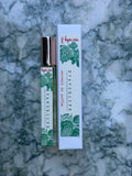 Evangeline extrait de parfum 10 ml glass bottle with gift box on marble surface