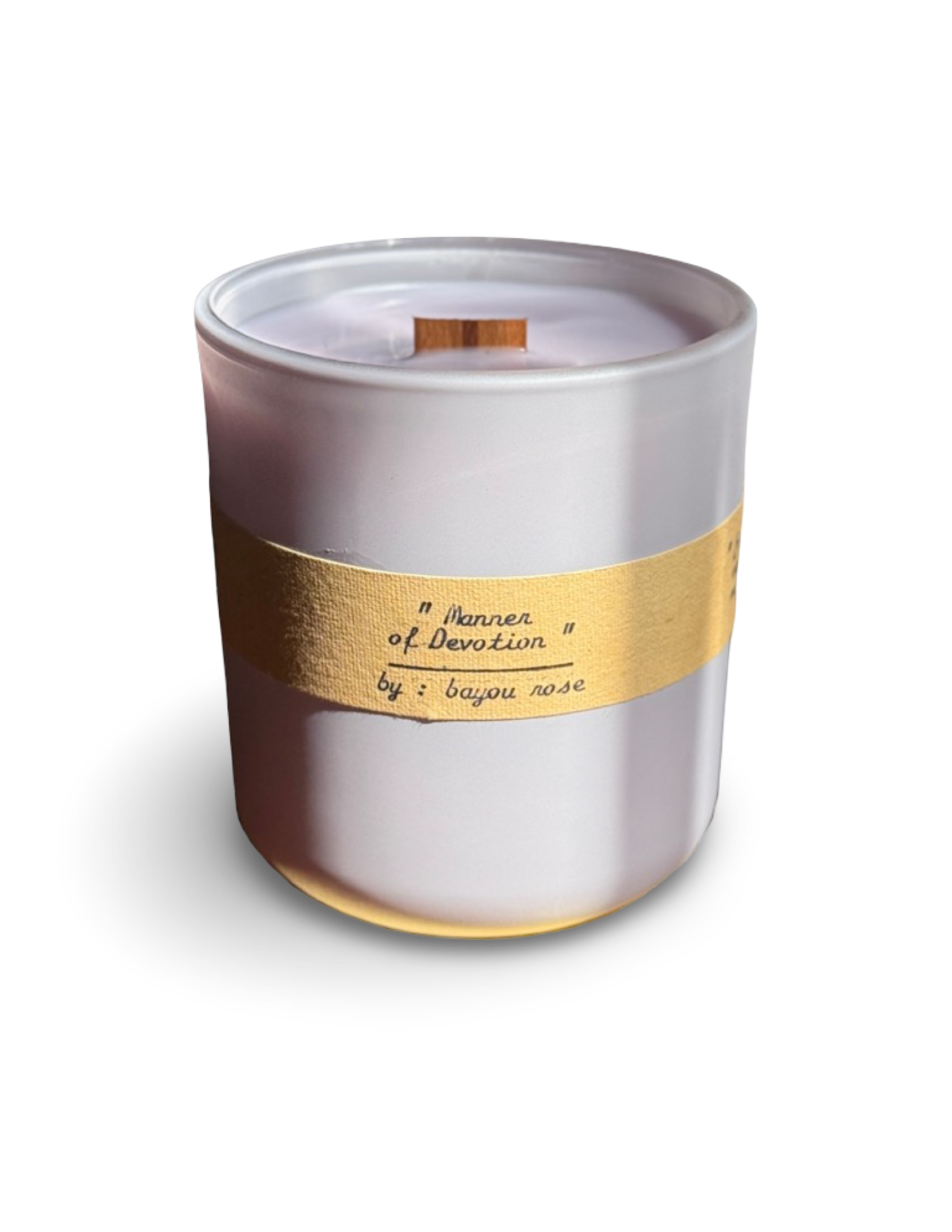 Manner of Devotion refillable candle by Bayou Rose on white background